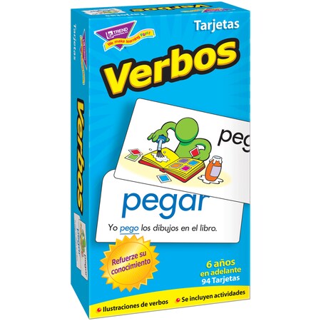 Trend Enterprises Verbos (Spanish Action Words) Skill Drill Flash Cards T53020